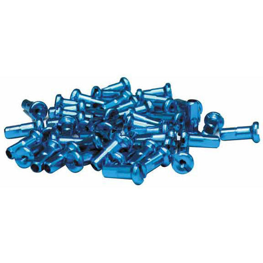 Halo 14g Alloy Nipple 12mm Blue 50/Count