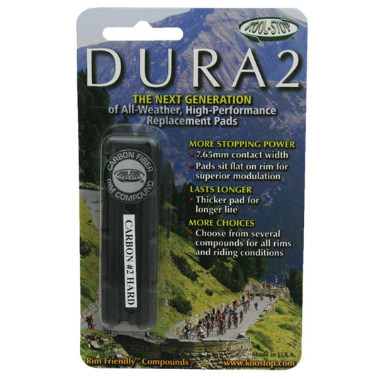 Kool Stop Dura 2 Road Cartridge Inserts Carbon #2 Pr