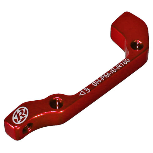 Reverse Disc Brake Adapter IS-PM 180 Front/160 Rear Red