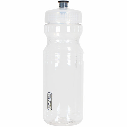Soma Clear Taste Water Bottle Clear/Black 24oz