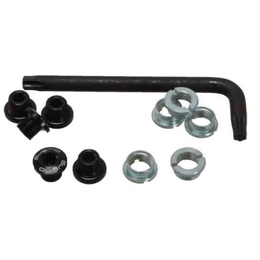 Sugino Alloy 701 Outer Chainring Bolt Set Single - Black