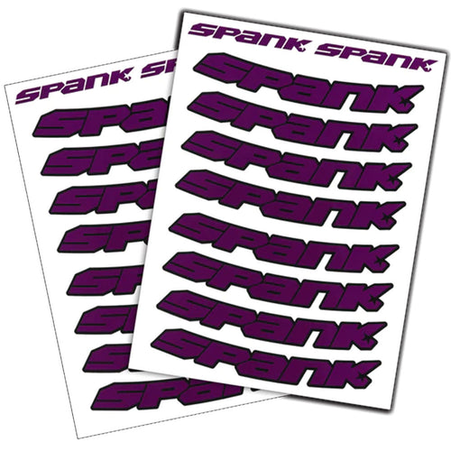 Spank Spank Rim Decals - Purple