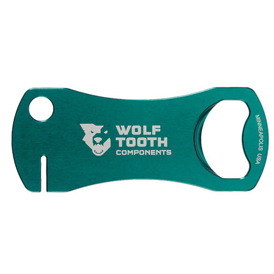 Wolf Tooth Components Bottle Opener and Rotor Truing Tool Green
